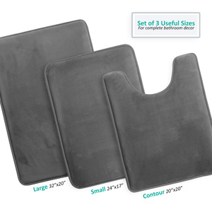 Tappetino da <span class=keywords><strong>Bagno</strong></span> in Memory Foam <span class=keywords><strong>Lavabile</strong></span> in Lavatrice, Antiscivolo, Super Assorbente, Morbido <span class=keywords><strong>Tappeto</strong></span> in Velluto per <span class=keywords><strong>Bagno</strong></span> - Product Image 5