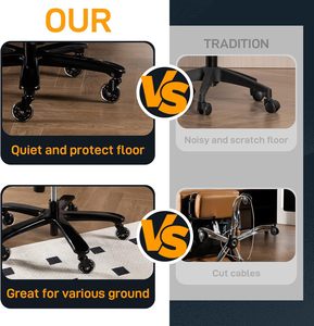 <span class=keywords><strong>Chaise</strong></span> de bureau en cuir à dossier haut avec surpiqûres en losange, noire, ergonomique, pivotante et réglable, <span class=keywords><strong>chaise</strong></span> de direction - Product Image 6