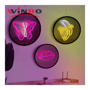 Winbo Enseigne lumineuse au néon miroir argenté personnalisé haute luminosité pour décoration murale miroir vente en gros - Product Image 4