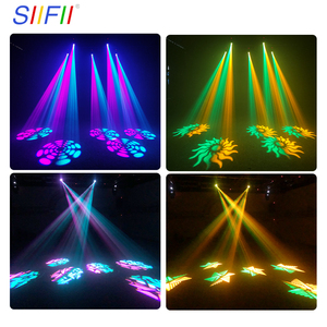Mini projecteur LED 60W à tête mobile pour DJ, lumières de discothèque avec 8 motifs + 8 couleurs, <span class=keywords><strong>effet</strong></span> de bande lumineuse pour club, bar, éclairage de scène - Product Image 4