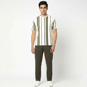 Camiseta de Manga Larga con Cuello Redondo, 100% Algodón Orgánico, Talla Grande, Personalizada al por Mayor para Hombre, de Alta Calidad, Ecológica y Resistente - Product Image 1
