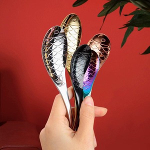 ปีใหม่จีนก้อยปลาแฟนซีปลาคาร์พกาแฟช้อนสแตนเลสตักชา - Product Image 6