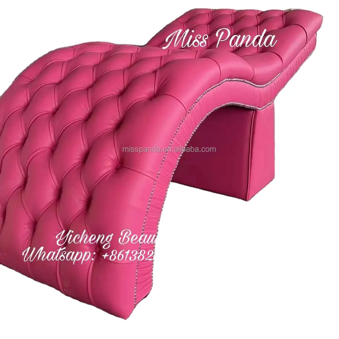 Cama de salão de beleza para massagem, cama rosa para salão de beleza