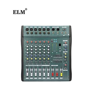 ELM MX606-USB Factory Professional 6-Channel Passive Metal <strong>DJ</strong> <strong>Controller</strong>/Audio Console Mixer for Stage Performance - Product Image 1