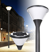 Lampu Taman LED 20W Tenaga Surya/AC Tahan Air IP65 untuk Penerangan Jalan Masuk & Halaman