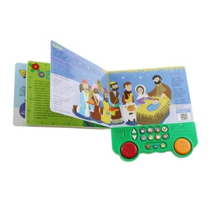 <span class=keywords><strong>Livre</strong></span> <span class=keywords><strong>audio</strong></span> éducatif pour enfants le plus vendu sur le thème de Noël avec boutons interactifs, en carton écologique et impression numérique - Product Image 2