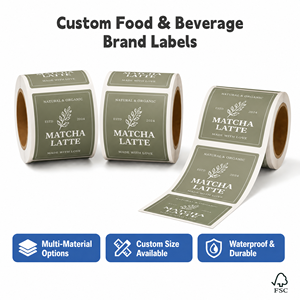 Étiquettes autocollantes personnalisées en PVC mat avec code-barres pour aliments, boissons, supermarchés, étiquettes de prix, miel, confiture, épicerie - Product Image 2