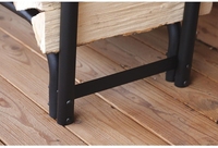 Support de support de bois de chauffage robuste de 4 pieds support de porte-bûches de cheminée intérieur et extérieur accessoire de puits de feu