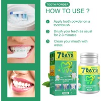 Poudre blanchissante pour les dents à usage domestique, professionnelle, 100% naturelle, saveur menthe, soin buccal, élimine les taches dentaires et la mauvaise haleine, blanchiment des dents en 7 jours