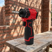 Outil multifonctionnel pour la maison, perceuse à main rechargeable sans fil avec moteur sans balais au lithium-ion 16,8 V et ensemble de tournevis électrique miniature