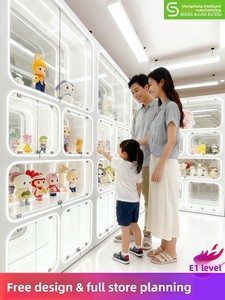 ตู้โชว์ของเล่น LED สีขาวทันสมัย ตู้โชว์อาร์เคด ตู้โชว์ฟิกเกอร์อนิเมะ ชั้นวางของสะสม เครื่องแลกคะแนน เครื่องแลกของขวัญ ผลิตตามสั่ง - Product Image 4
