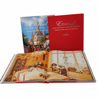 Société Publicité Brochure Catalogue Impression Livre D'images Service D'impression Relié PU Cuir Tissu