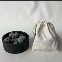 Ensemble diffuseur en pierre naturelle à faible MOQ avec huile essentielle, parfum d'ambiance longue durée, aromathérapie, pierre volcanique, décoration intérieure
