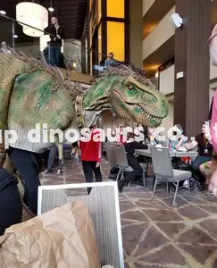 Adult Realistic Animatronic Hidden Professional Walking Dinosaur Costume For Jurassic Park Sale