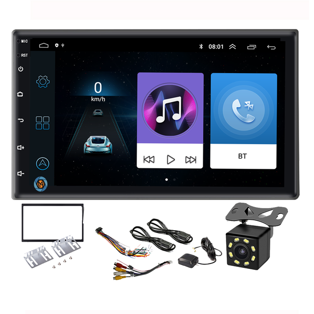 2+32G Universal Car Radio 7inch DVD Player GPS 2din Car Stereo Auto Radio Touch Screen Head Unit With Camera Car MP5