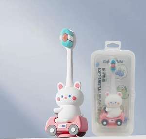 Cepillo de dientes de cerdas de nailon suave sin BPA para niños de 1 a 7 años Home Hotel Perfect Birthday Party Favor al por mayor - Product Image 1