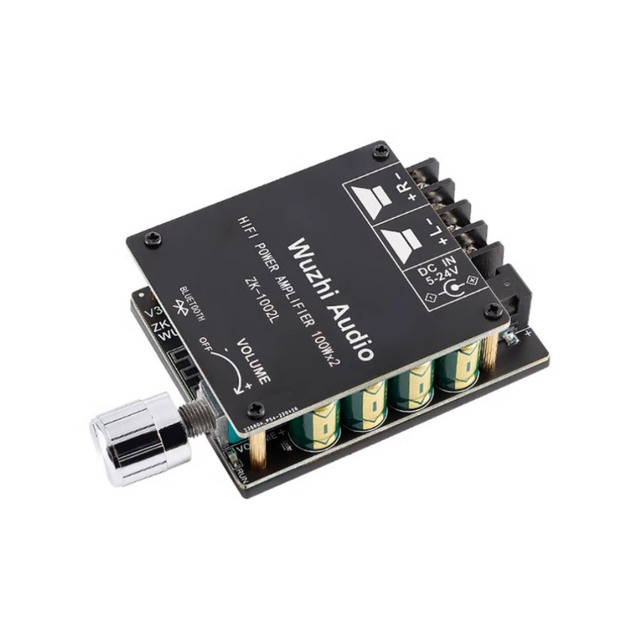 ZK-1002L 100Wx2 DC 12V 24V Mini BT 5.0 Wireless Audio Power Digital Amplifier Board Stereo Amplifier Module