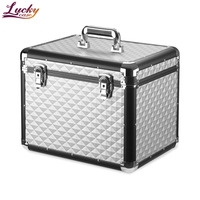 Cube d'eau en aluminium couleur argent boîte de toilettage pour chevaux boîte verrouillable pour cheval boîte à outils en aluminium de haute qualité boîte à outils portable