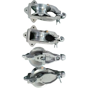 इन्सुलेटर बॉल हेड के साथ एल्यूमीनियम एकल फांसी ब्लॉक बहु-उद्देश्य क्रॉसआर्म क्लैंप - Product Image 2