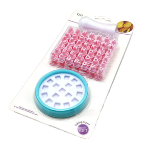 Ensemble de 2 emporte-pièces en plastique durable avec chiffres de l'alphabet Biscuit Fondant Décoration Outils de cuisson Tampon Presse Pet Cat Cake - Product Image 6