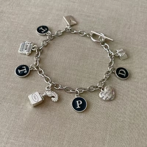 Bracelet TTPD, l'album du département des poètes torturés, inspiré de Taylor, bracelet à breloques argenté antique - Product Image 1