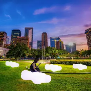 High Quality colorful light up Commercial Bar Club Remote Control plastic Park Garden Led Outdoor Bench