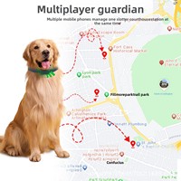 Traqueur GPS 4G Nouvelle Version Eurasienne IP67 Collier Plastique pour Personnes Âgées Positionnement Anti-Perte Surveillance de la Santé Détection des Pas