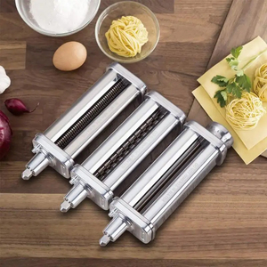 Máquina para Hacer Pasta de Acero Inoxidable, Procesador de Alimentos, Rodillo para Pasta, Cortador de <span class=keywords><strong>Fettucine</strong></span>, Accesorio de Cocina - Product Image 2