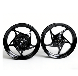 Ruedas de Aluminio Fundido Grabadas por CNC para Honda Giorno - Ruedas de Conversión de Frenos de Disco Delanteros y Traseros - Product Image 1