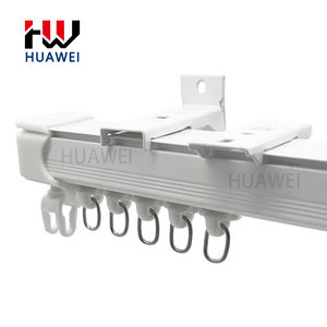 HUAWEI finestra scorrevole silente in metallo tenda guida incasso soffitto onda Custom in lega di alluminio Ripple S piega la traccia della tenda - Product Image 5