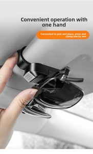Ewitgo E-O-217 Organizador de Visera para Auto, de Primera Calidad, con Apertura de un Botón, en ABS, para el Interior del Vehículo - Product Image 5
