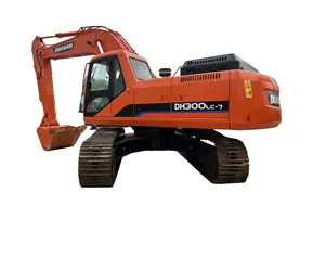 Mesin ekskavator roda Kedua model Korea Dh300, mesin ekskavator perayap Dh220 Dx225 Dh300 22ton 30ton asli bekas