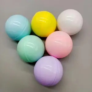 65mm vuoto di plastica Gumball distributore automatico giocattolo ghianda ricarica Capsule colori per bambini/capsula di plastica palla rotonda giocattolo
