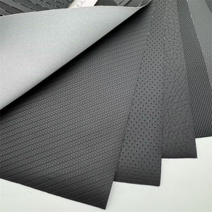 Cuero Sintético con Textura de Paja Negra Grabada en Relieve de 0.7mm para Fundas de Asientos de Coche, Motocicleta, Sofá y Bolsos - Resistente al Viento - Product Image 2