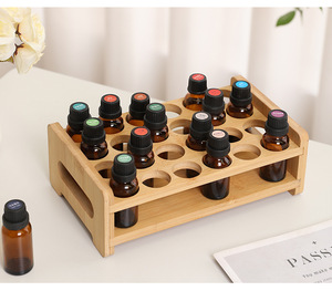 24-lưới Tre hộp lưu trữ bằng gỗ đa lưới tinh dầu sơn móng tay bao bì hộp với ngăn có thể tháo rời tùy chỉnh hộp gỗ - Product Image 2