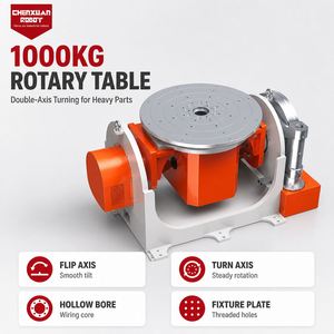 Precision 2 Axis <b>Welding</b> Positioner, Dual Axis Flip & Rotate Turntable for Heavy Workpiece Robotic <b>Welding</b> - Product Image 2