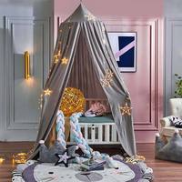 Canopée de lit pour enfants, moustiquaire, polyester, anti-acariens, style Ins, suspension au plafond, literie pour bébé