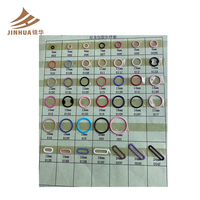 Accesorios de ropa interior de colores y tamaños mezclados, correa de sujetador de metal recubierta de nailon, anillo de metal deslizante y gancho
