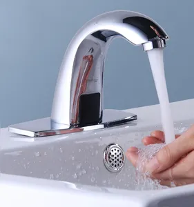 Touchless indução vaidade banheiro torneira automática toque latão torneira sensor infravermelho sensor torneira
