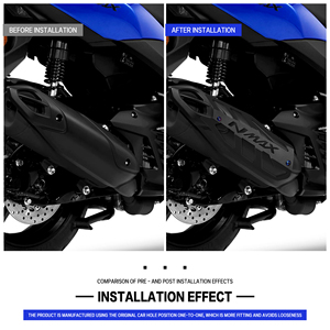 Para <span class=keywords><strong>YAMAHA</strong></span> NMAX155/Nmax125 155/<span class=keywords><strong>160</strong></span> 2020-2026, Cubierta Protectora y Decorativa para Tubo de Escape de Motocicleta - Product Image 3