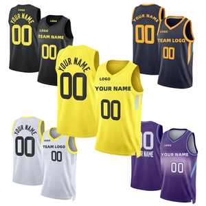 Prix Spécial Nouveaux Maillots de Basket-Ball de Haute Qualité <span class=keywords><strong>Utah</strong></span> Logo Cousu Maillots Brodés Maillots Personnalisés avec Logo - Product Image 1