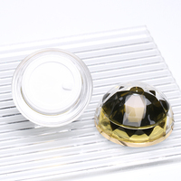 Pot en acrylique pour crème 15g 30g 50g avec impression personnalisée pour crème pour le visage et emballage de produits de beauté