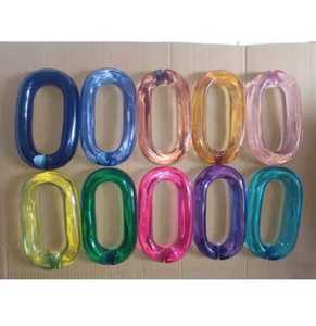 Top Selling Modern Handmade Large Resin Chain Links Clear Glossy Finish Colorful Hanging Decorative Piece for Wedding <b>Decoration</b> - Product Image 4