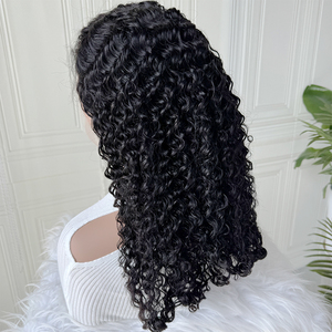 Peluca de Cabello Humano Rizado Birmano Natural, Color Natural, Rizos Suaves y Abundantes, Línea de Cabello Pre-Desplumada, Peluca de Alta Densidad - Product Image 2