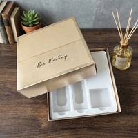 ZY Verpackung Marken-Autodiffusor-Verpackung Geschenkbox mit Deckel und Boden Ätherisches Öl Hautpflege-Box Reed-Diffusor-Glas Einzelhandels-Geschenkbox