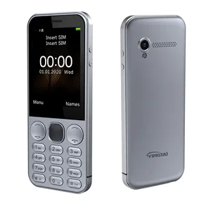 2G Dual SIM 2.8 Inch Screen Metal design Keypad Cell Phones Feature Phone Low Price