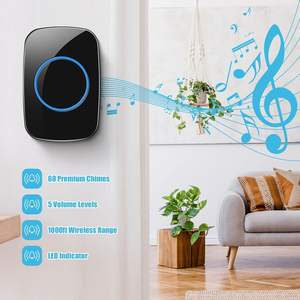 Timbre Inalámbrico Impermeable A10 con Alcance de 300m, Timbre Inteligente para el Hogar - Product Image 4
