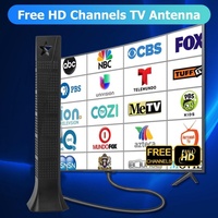 Indoor ATSC HD digitale UHF tv-antenneversterker met 5 meter mast voor Smart TV met lange afstand ontvangst van lokale zenders 4K 1080p