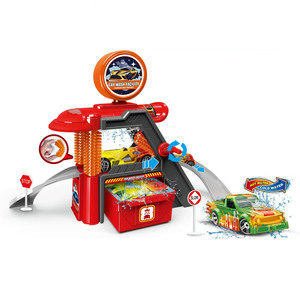 2025 jouets voitures course Parking <span class=keywords><strong>Garage</strong></span> Simulation multifonctionnel changement de couleur alliage Station lavage Parking Lot jouets piste - Product Image 5