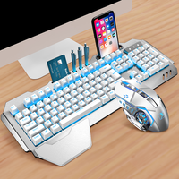 Clavier XINMENG personnalisé K680 LED RGB 104 touches Gamer clavier 2.4G clavier de jeu sans fil souris Combo